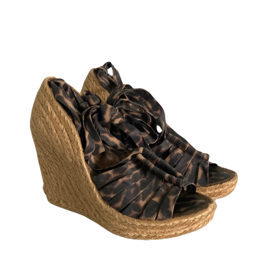 Sam Edelman Lexi Cheetah Espadrille Platform Wedge